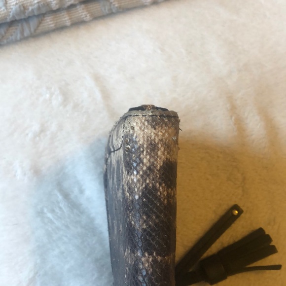 Ports snake Print Leather Zip Around Wallet - Picture 4 of 7